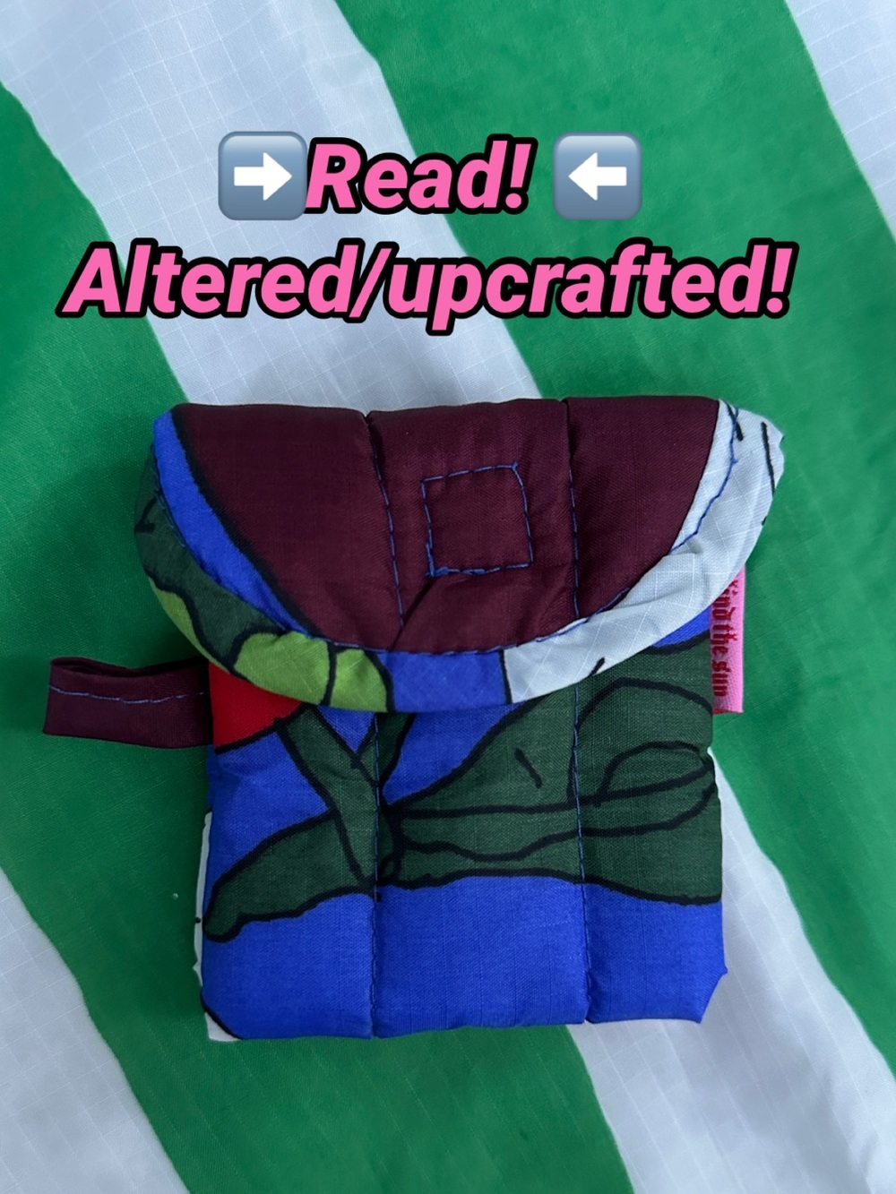 *UPCRAFTED* BAGGU earbud pouch farmers market